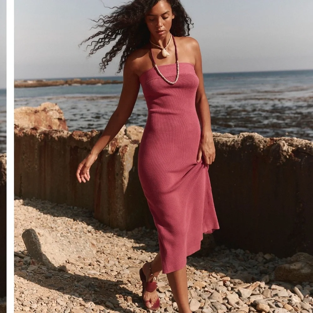 FREE PEOPLE Ravena sweater midi dress